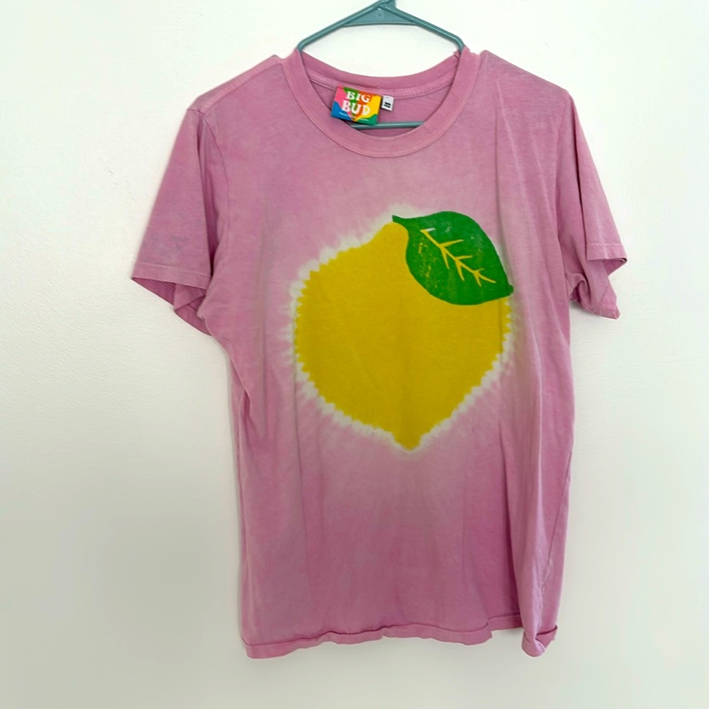Big Bud Press tie dye lemon tee
